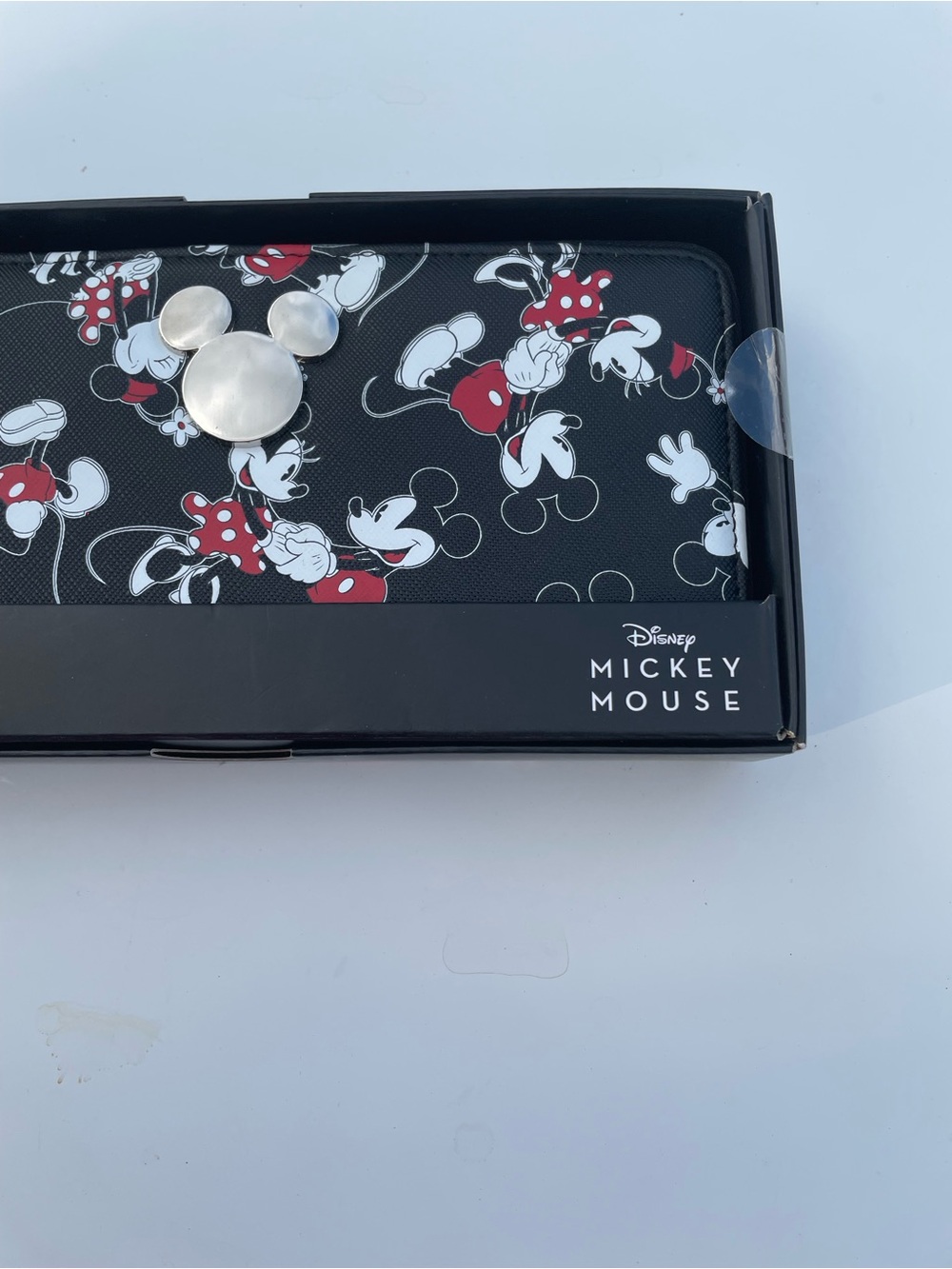 Disney Black, Red and White Mickey Mouse Zip Wallet